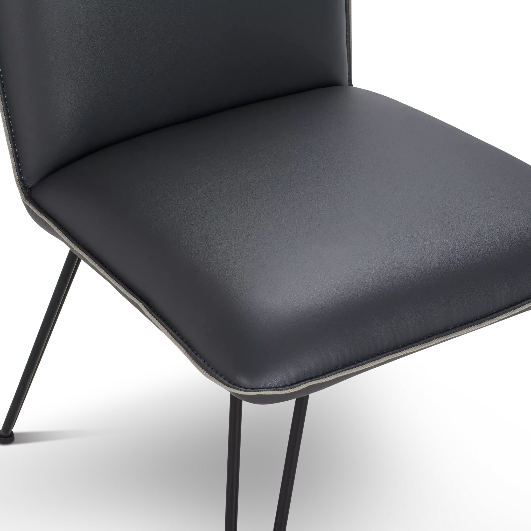 Demi Dark Gray Upholstered Side Chair