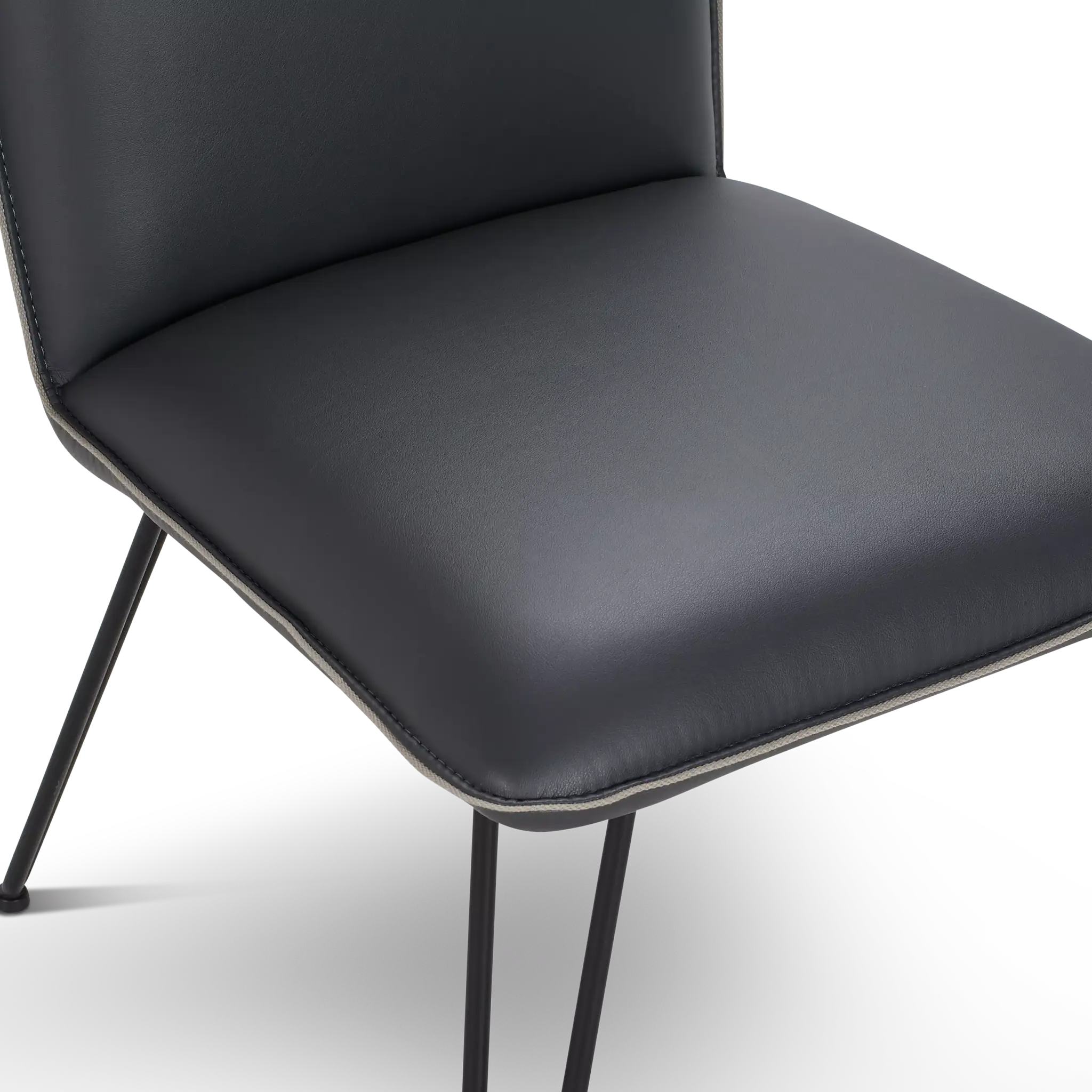 Demi Dark Gray Upholstered Side Chair Demi Dark Gray Upholstered Side Chair