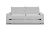 Edgewater Suave White 84" Sofa W/ 2 Cushions
