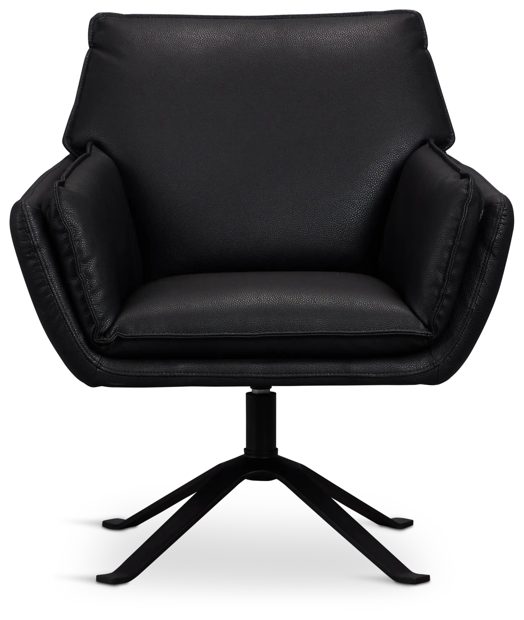 Farley Black Micro Swivel Accent Chair Farley Black Micro Swivel Accent Chair