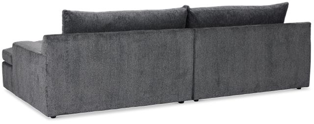 Stella Dark Gray Fabric Double Chaise Sectional