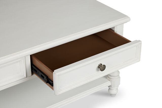 Savannah Ivory Storage Rectangular Coffee Table