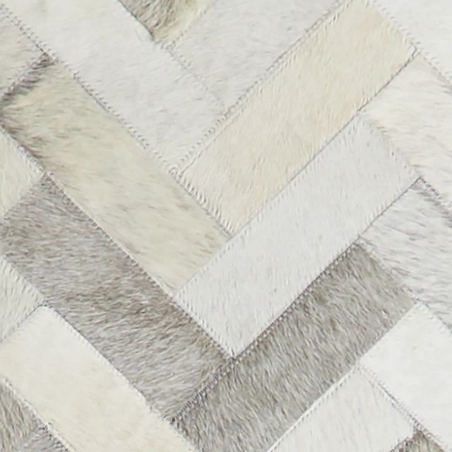 Chevy Light Gray Leather 8x10 Area Rug (1)