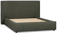 Grayton Sutton Green 44" Upholstered Platform Bed