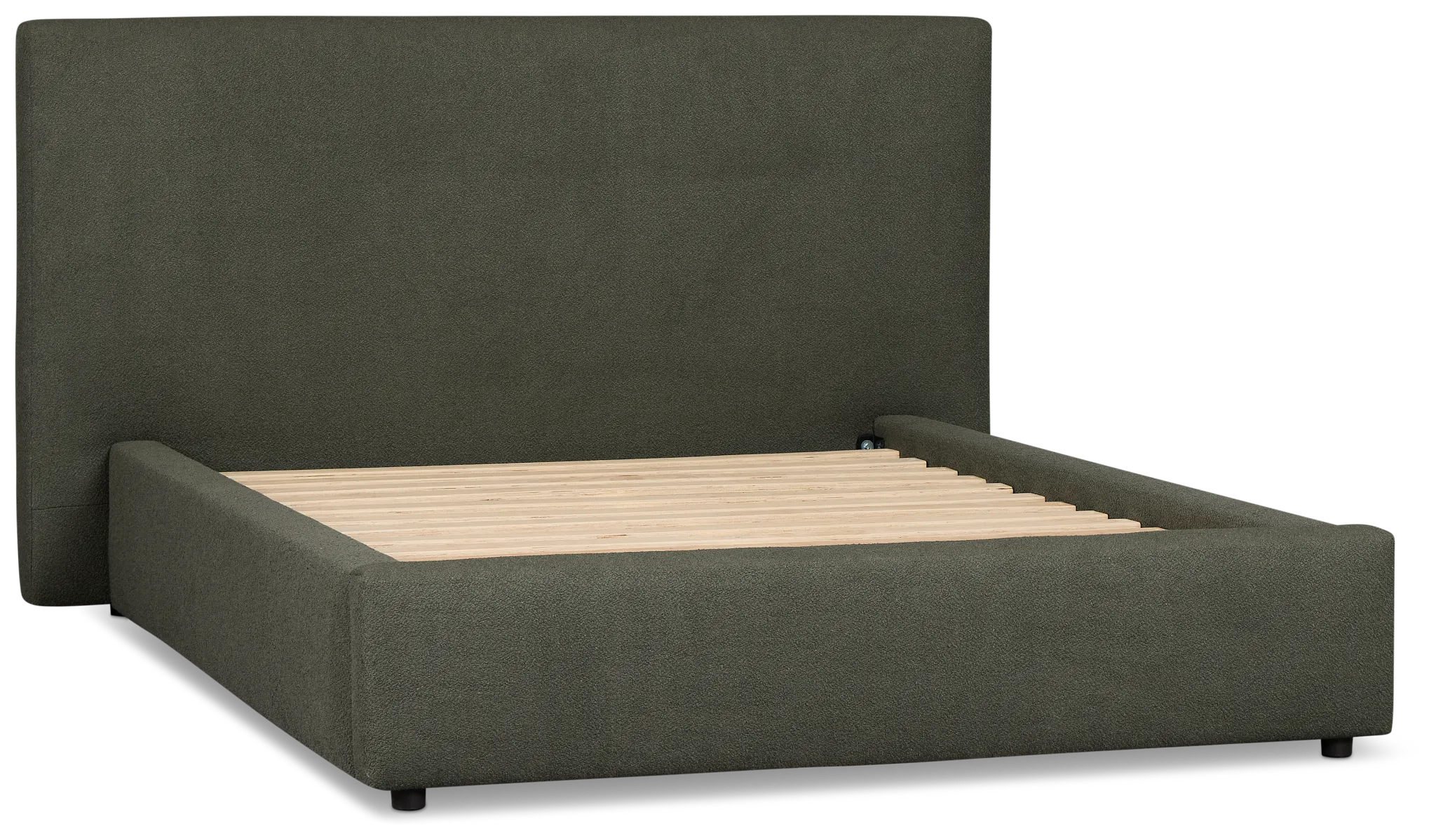 Grayton Sutton Green 44" Upholstered Platform Bed
