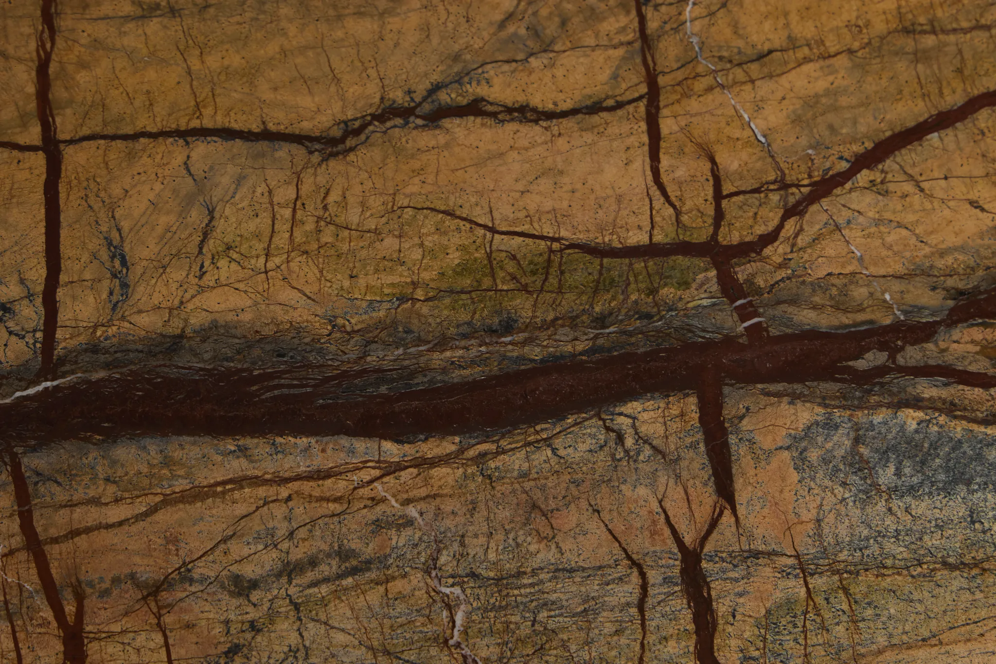 Ardalion Brown Stone Accent Table
