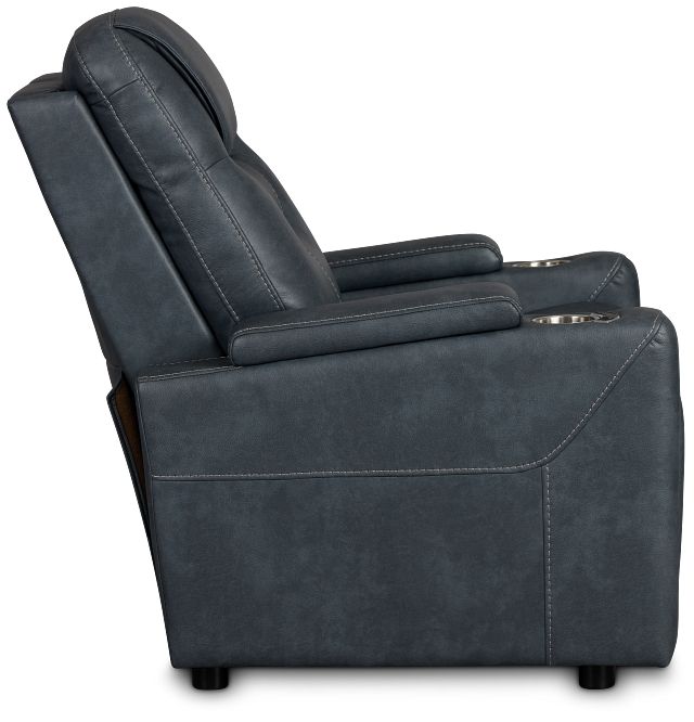 Vantage Gray Micro Power Recliner