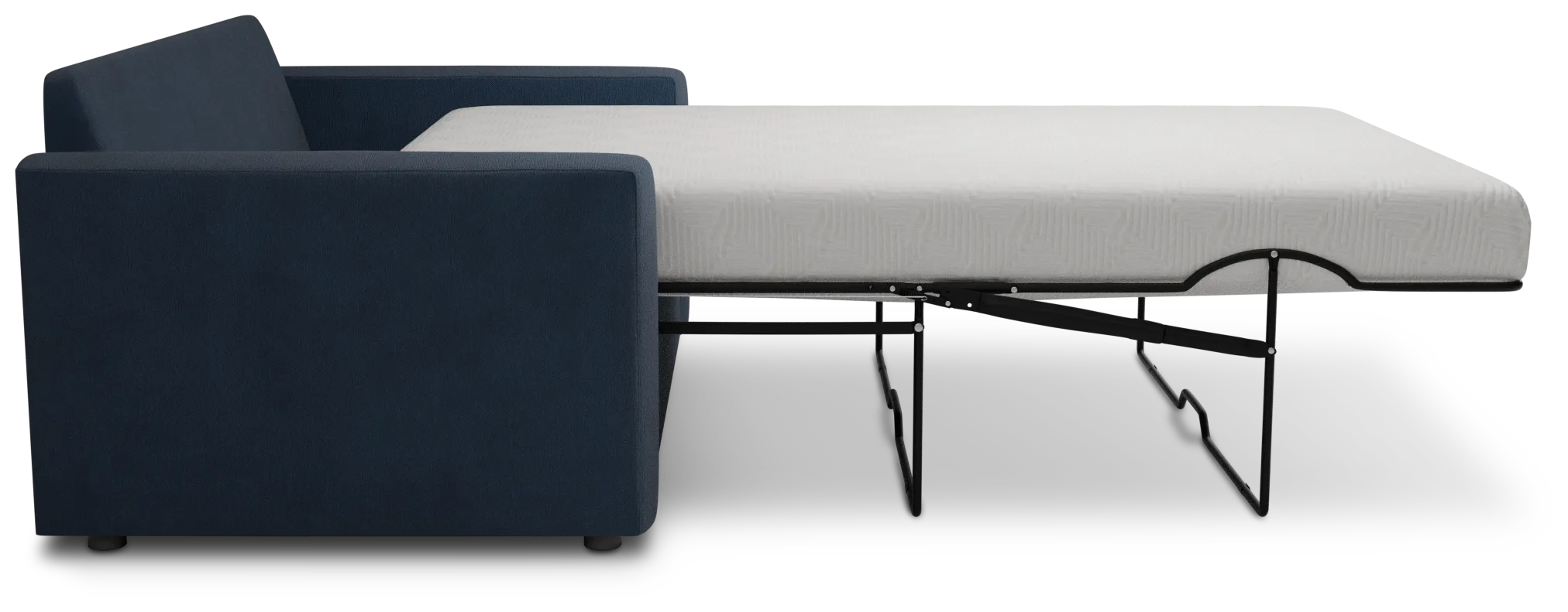 Siesta Revenue Dark Blue Fabric Memory Foam Sleeper