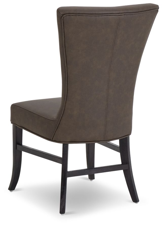 Lori Dark Brown Micro Side Chair (5)