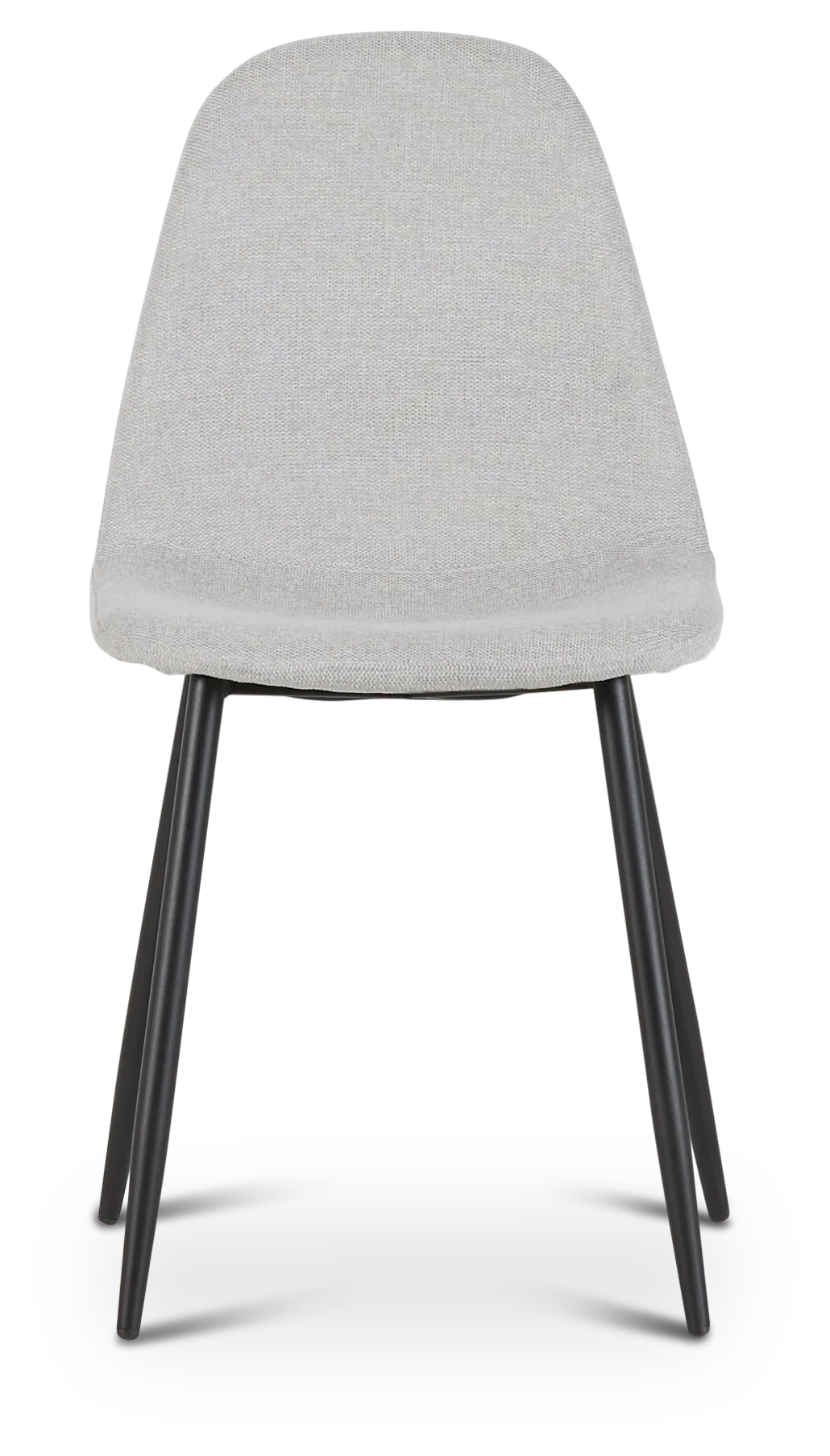 Havana Light Gray Upholstered Side Chair W/ Black Legs