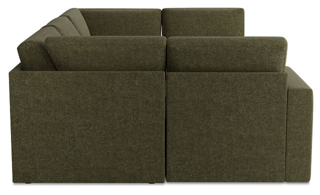 Citymod Green Fabric 6-piece Pit Sectional