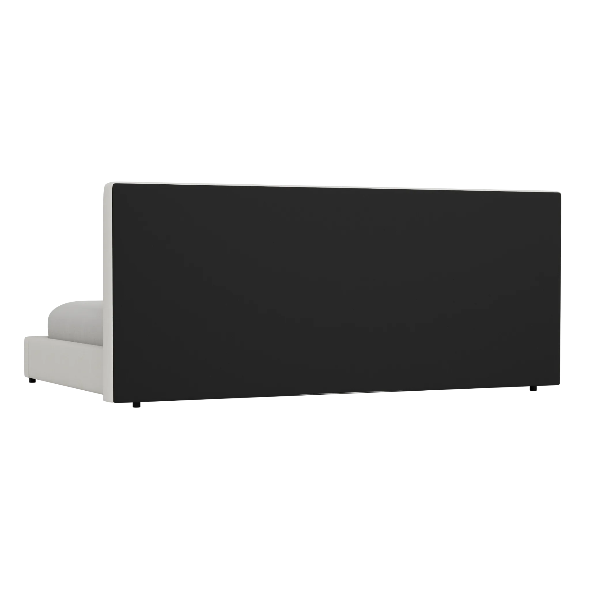 Grayton Elite Ivory 54" Upholstered Platform Bed