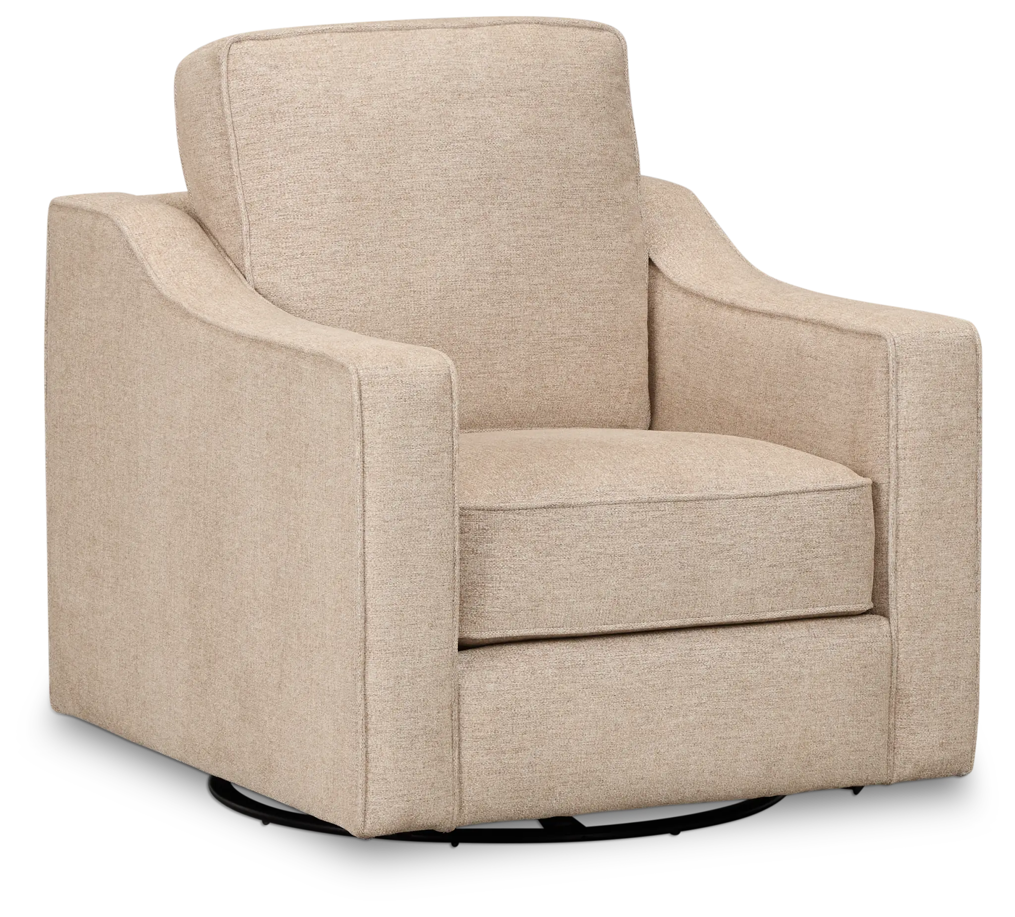 Maisie Light Brown Fabric Swivel Chair Maisie Light Brown Fabric Swivel Chair