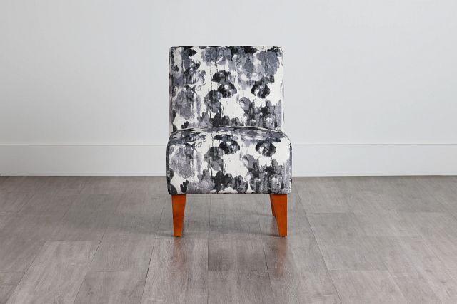 Scarlett Gray Fabric Accent Chair