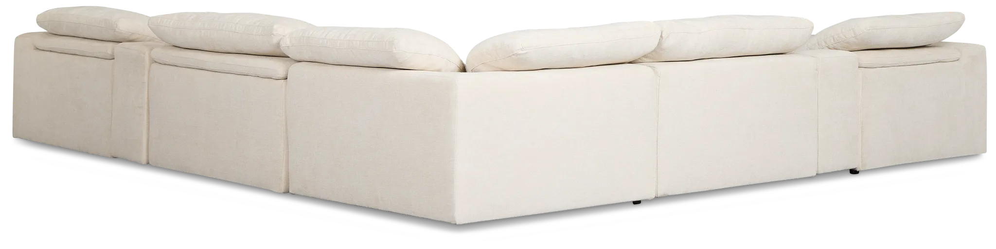 Drift Light Beige Fabric Large Triple Power Reclining Two-arm Sectional