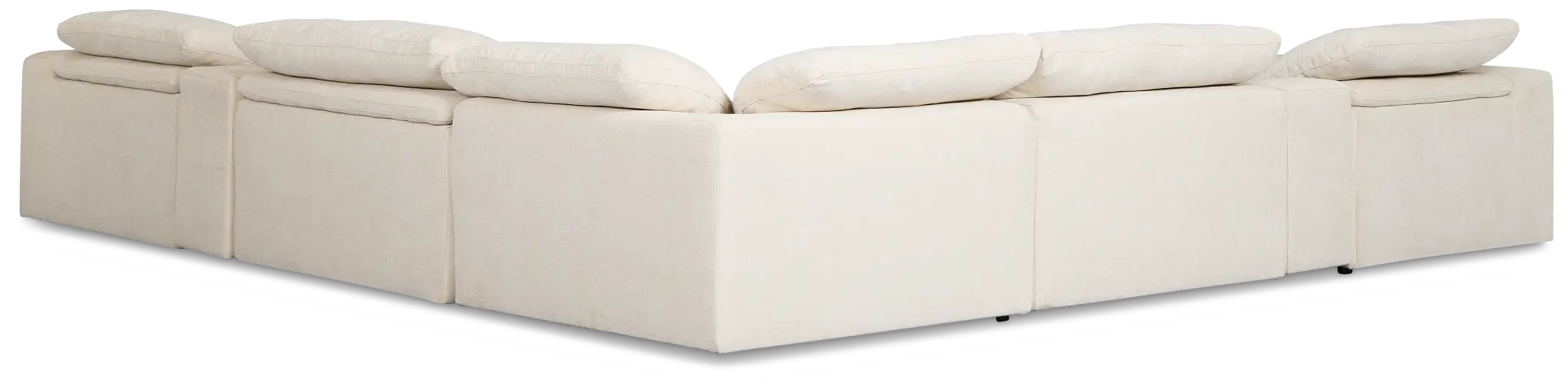 Drift Light Beige Fabric Large Triple Power Reclining Two-arm Sectional Drift Light Beige Fabric Large Triple Power Reclining Two-arm Sectional