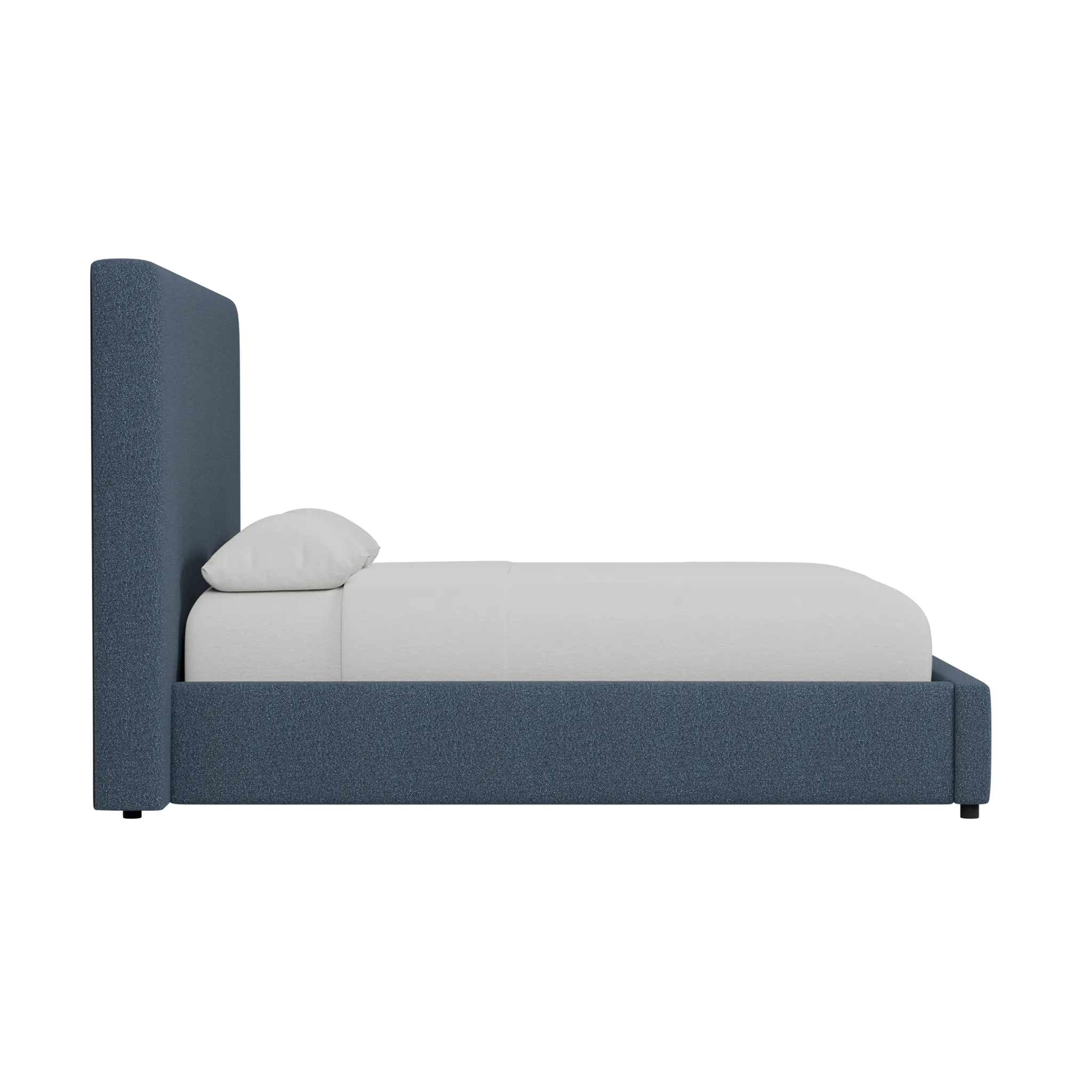 Grayton Elite Dark Blue 54" Upholstered Platform Bed