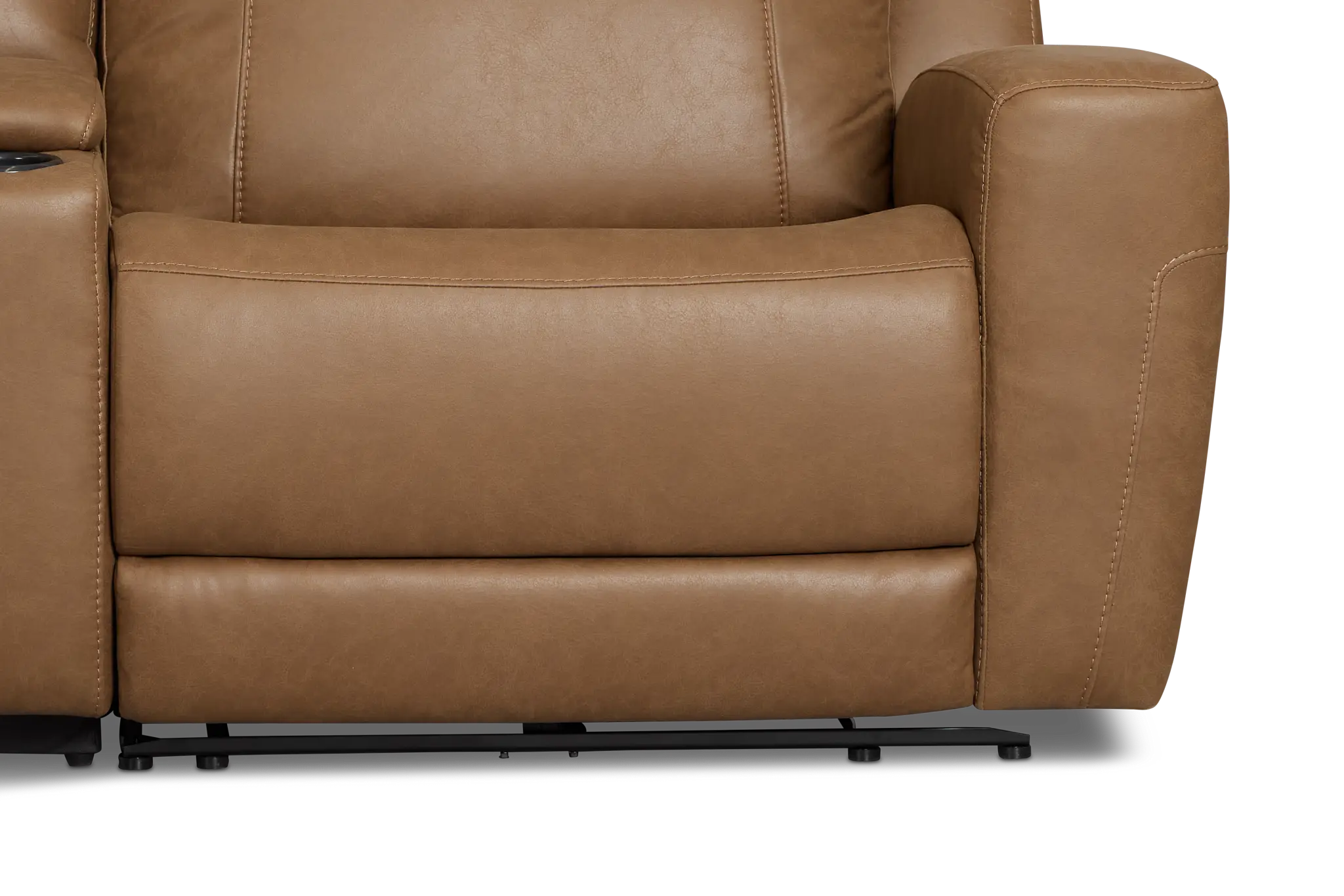 Colton Brown Micro Large Dual Power Reclining Two-arm Sectional Colton Brown Micro Large Dual Power Reclining Two-arm Sectional