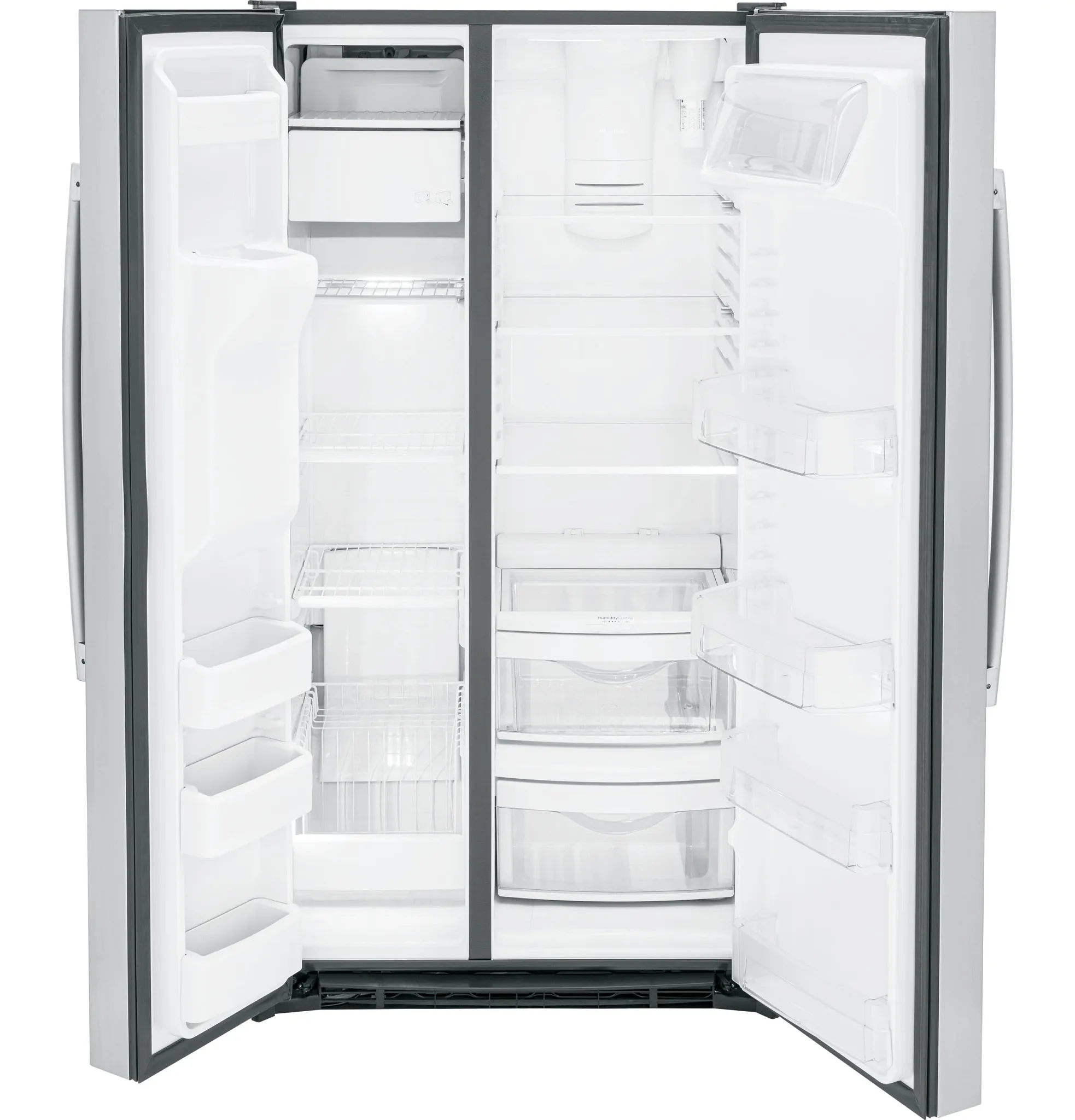 Ge Profile 25 Series Stainless Steel Side By Side Refrigerator