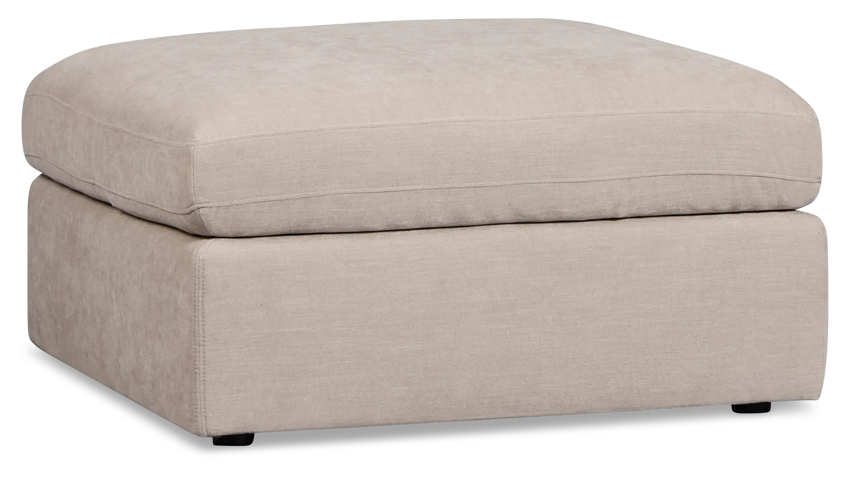 Breeze Taupe Fabric Ottoman Breeze Taupe Fabric Ottoman
