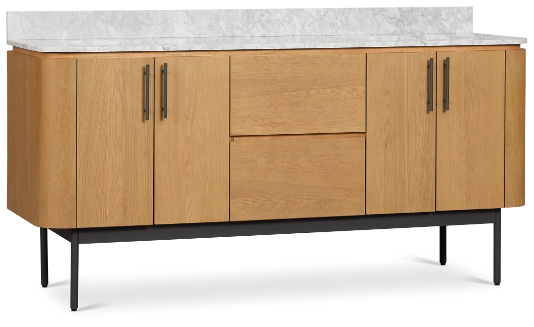 Nomad Light Tone 72" Double Bathroom Vanity