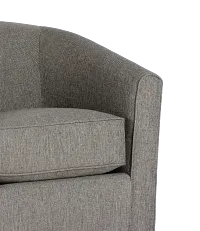 Asheville Brown Fabric Swivel Rocker Glider