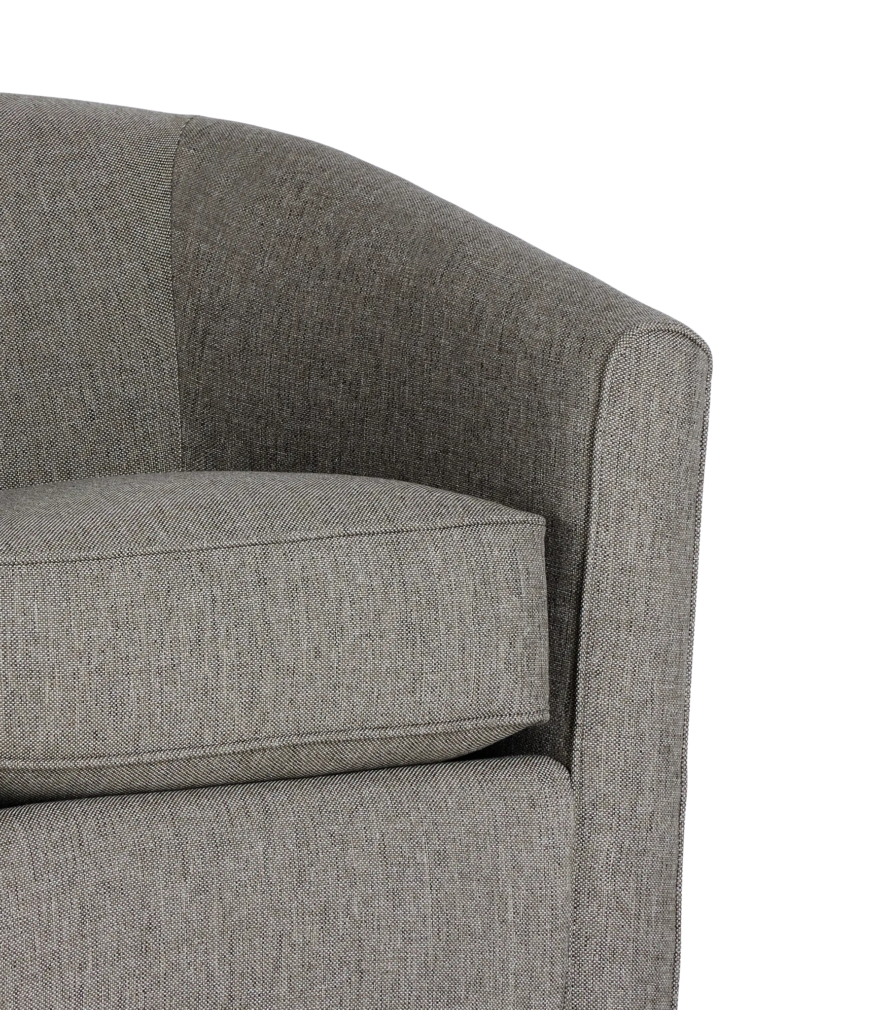 Asheville Brown Fabric Swivel Rocker Glider