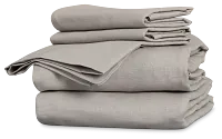 Rest & Renew Linen Blend Gray Sheet Set