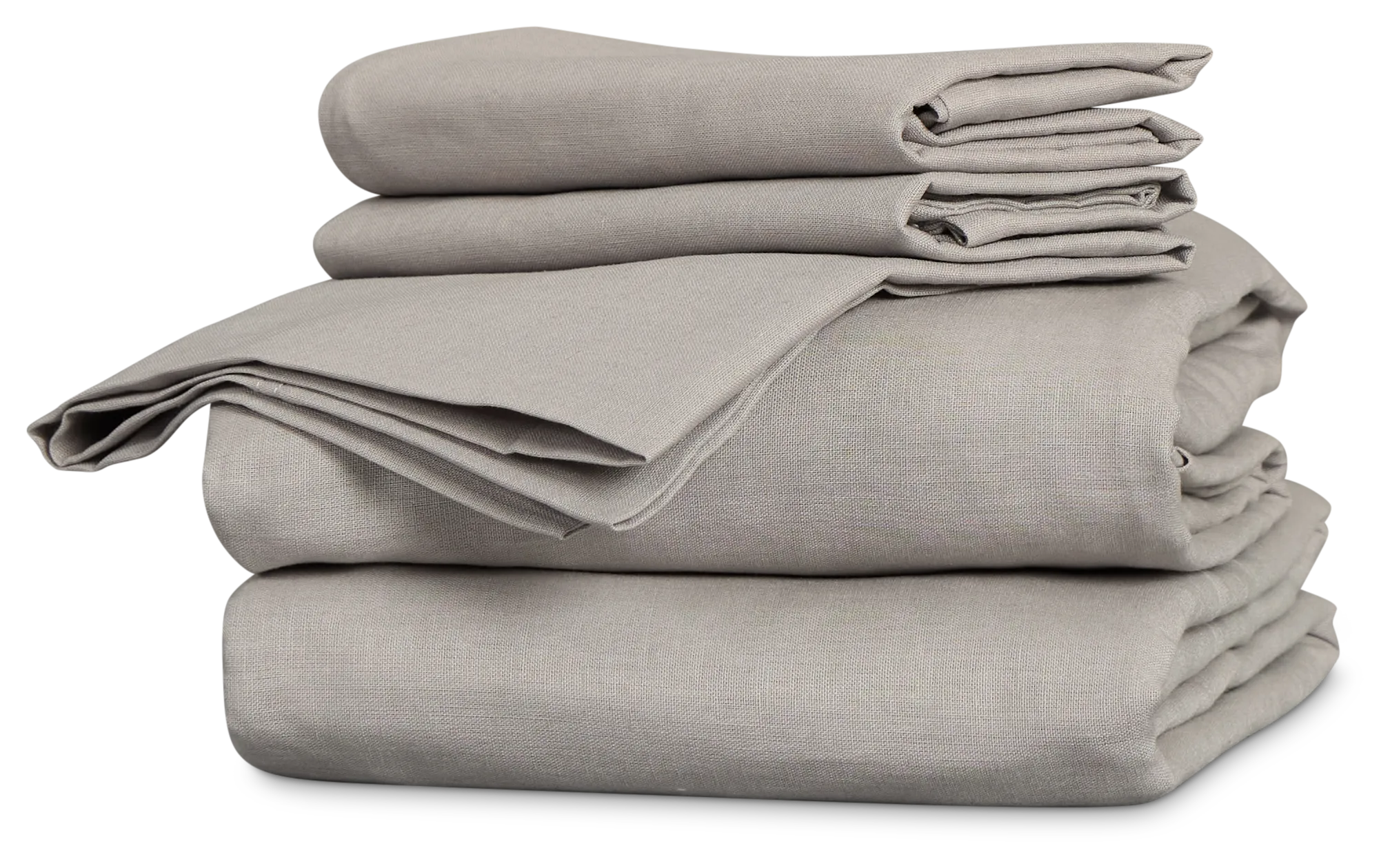 Rest & Renew Linen Blend Gray Sheet Set