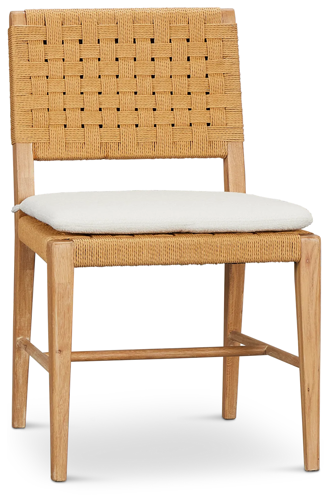 Malibu Light Tone Woven Upholstered Side Chair