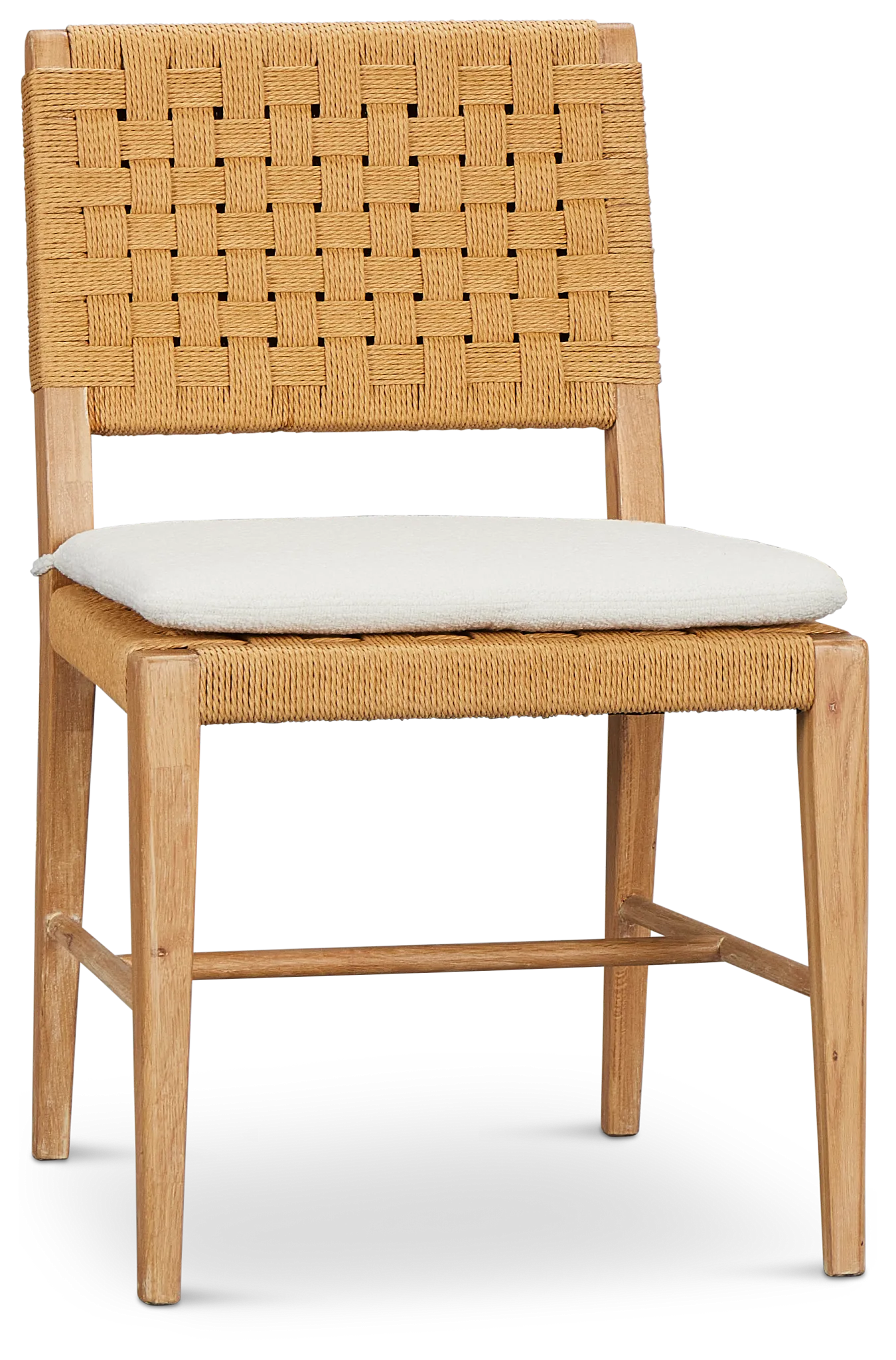 Malibu Light Tone Woven Upholstered Side Chair