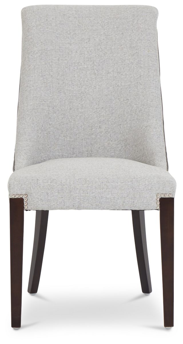 Brynn Light Gray Micro Side Chair (2)