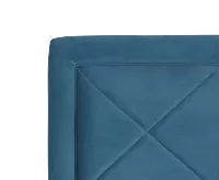 Collin Blue Velvet Platform Bed