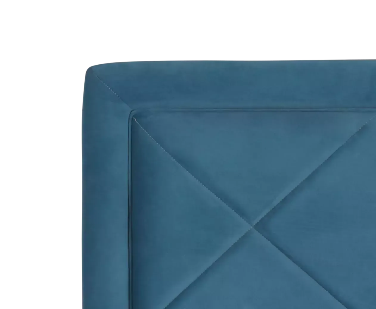 Collin Blue Velvet Platform Bed