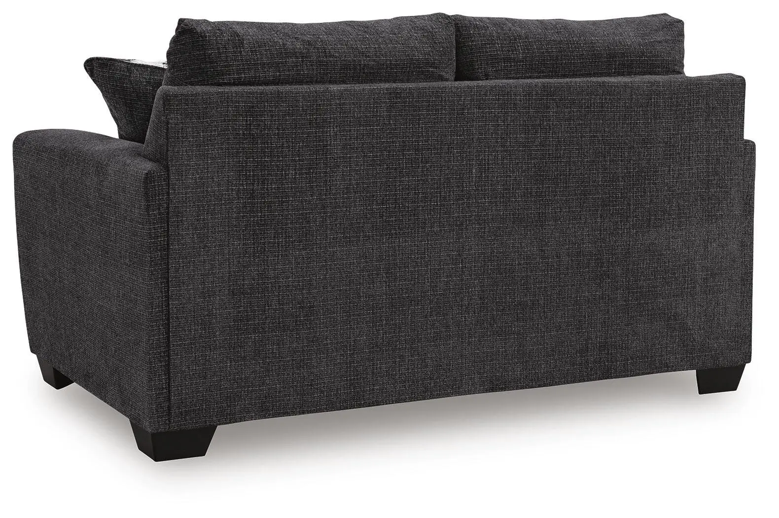 Loreo Dark Gray Micro Loveseat Loreo Dark Gray Micro Loveseat