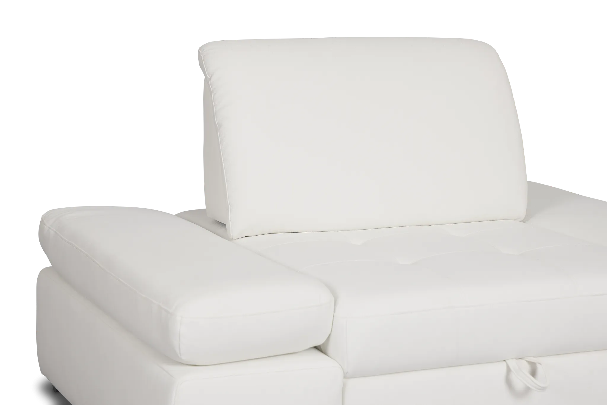 Eden White Micro Chair Pull-up Sleeper