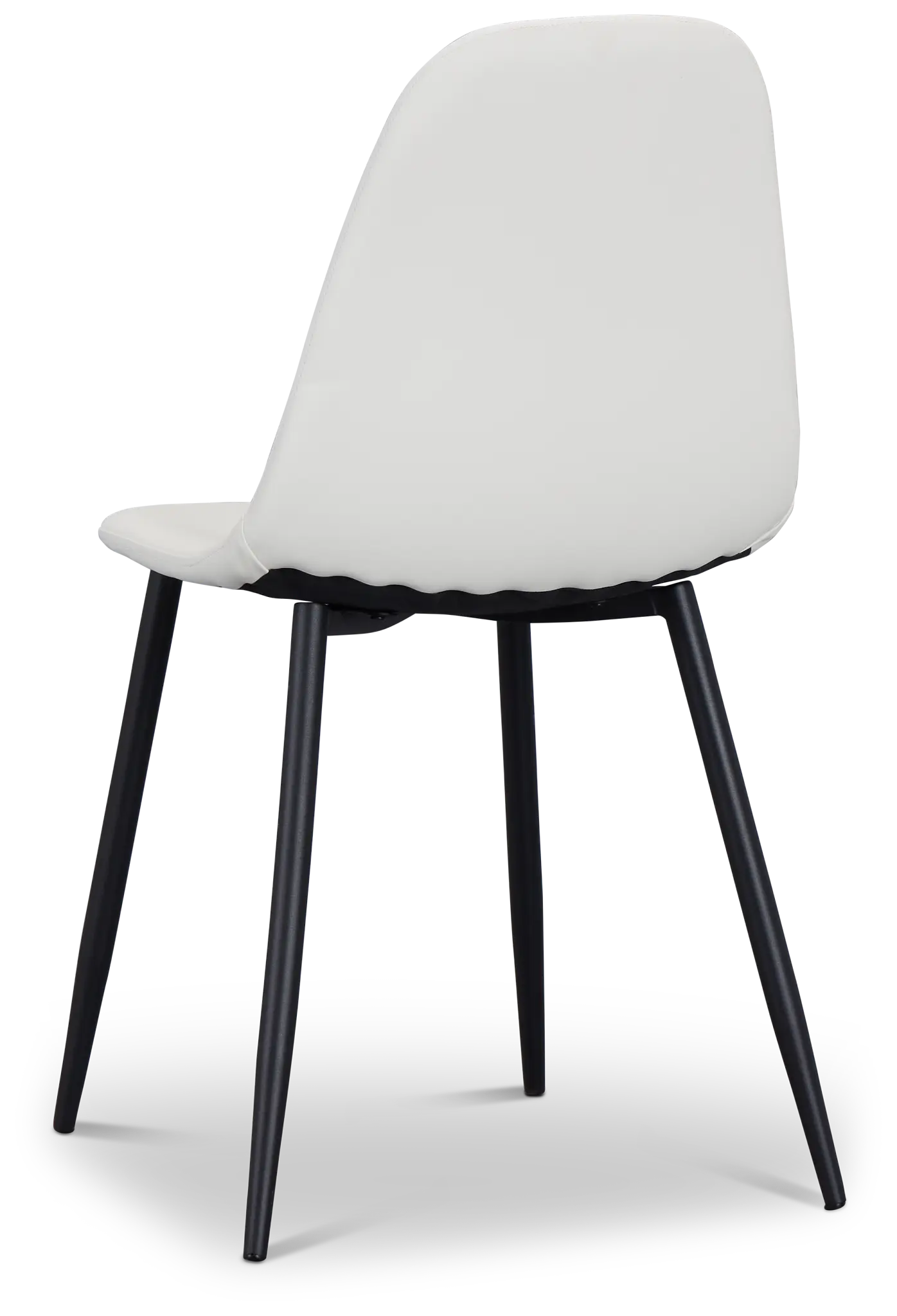 Havana White Micro Upholstered Side Chair W/ Black Legs Havana White Micro Upholstered Side Chair W/ Black Legs