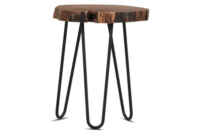 Edie Wood Accent Table