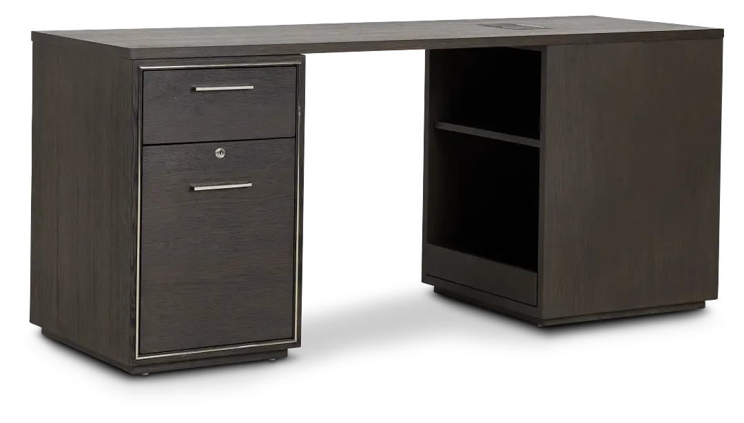 Highline Dark Tone Peninsula Desk Highline Dark Tone Peninsula Desk