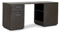 Highline Dark Tone Peninsula Desk
