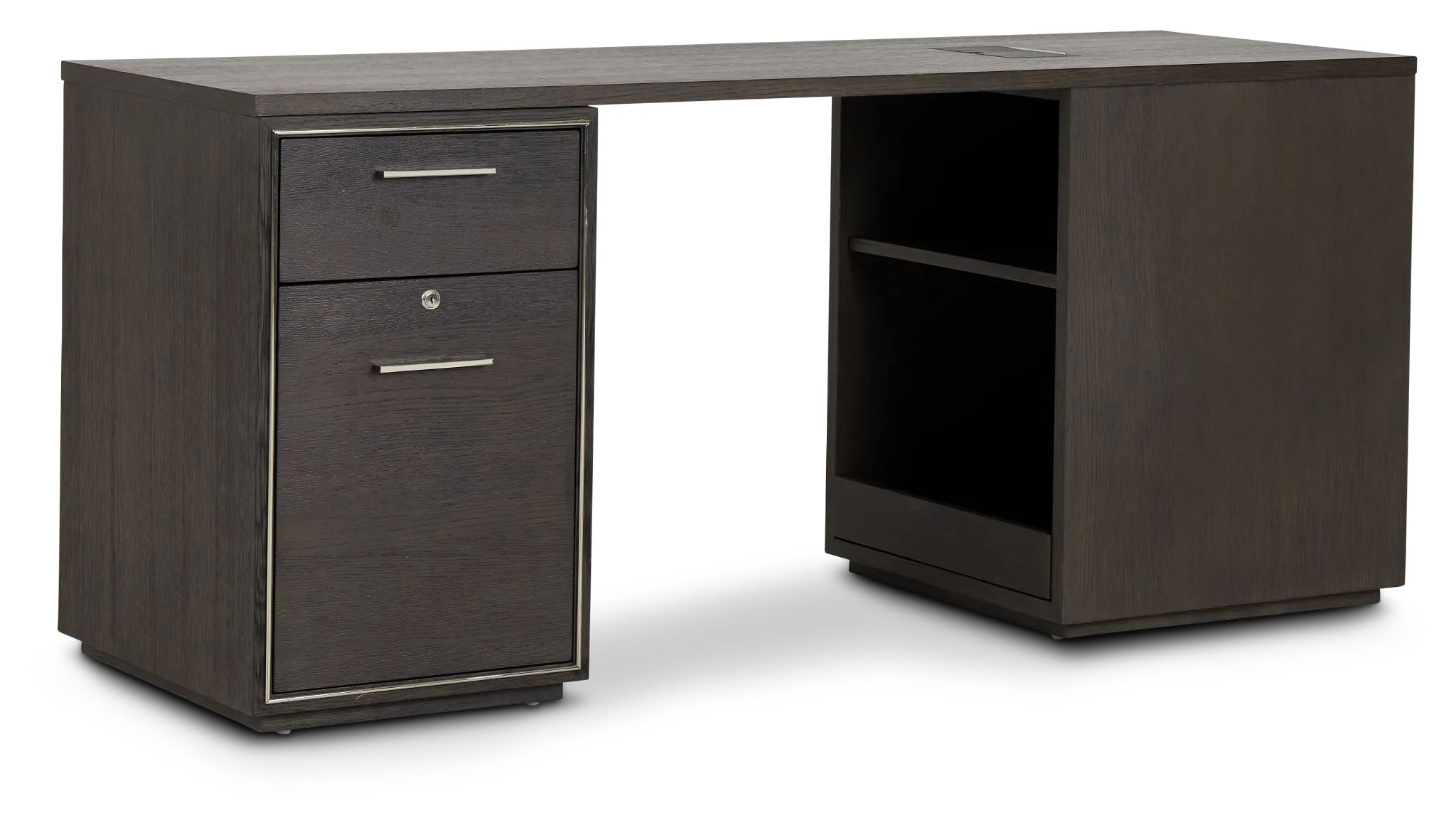 Highline Dark Tone Peninsula Desk