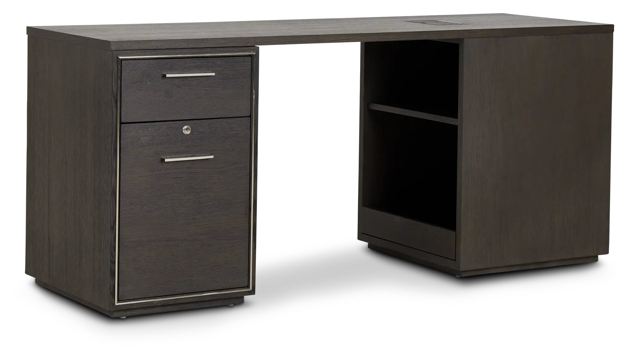 Highline Dark Tone Peninsula Desk Highline Dark Tone Peninsula Desk