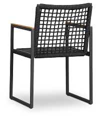 Sunrise Dark Gray Teak Arm Chair Frame