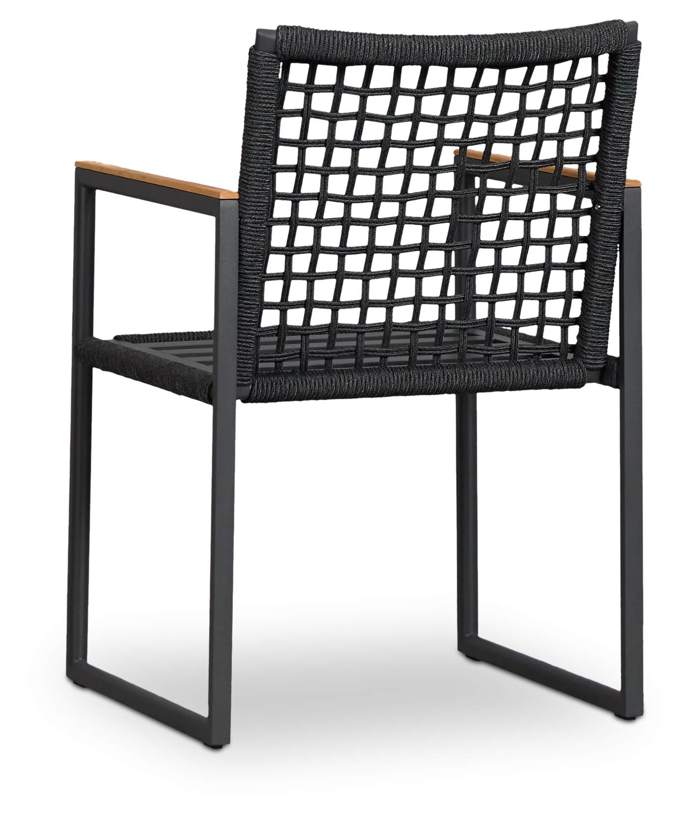 Sunrise Dark Gray Teak Arm Chair Frame