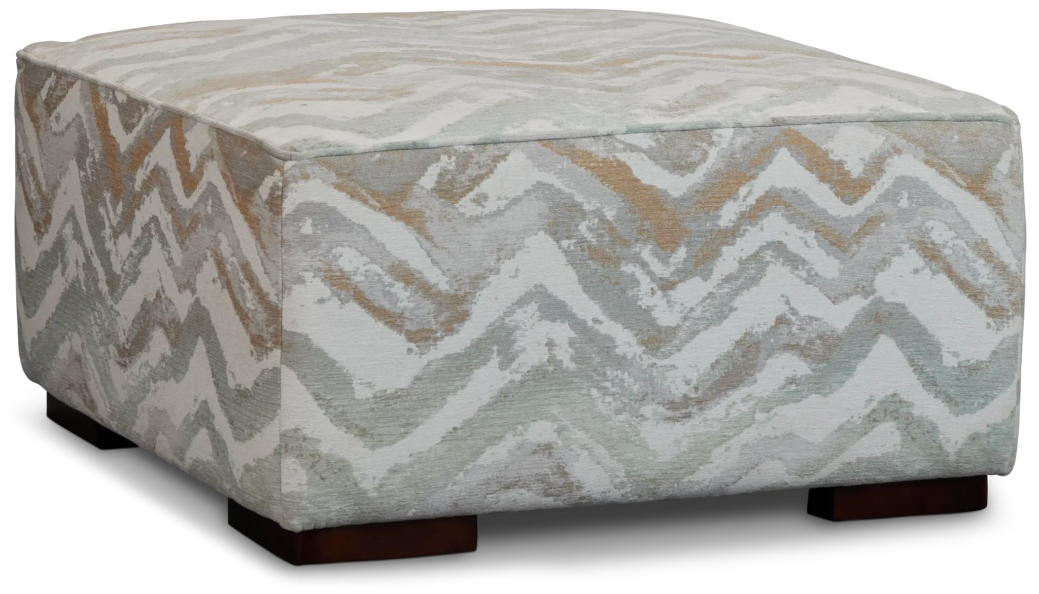 Zodiac Light Blue Fabric Cocktail Ottoman Zodiac Light Blue Fabric Cocktail Ottoman