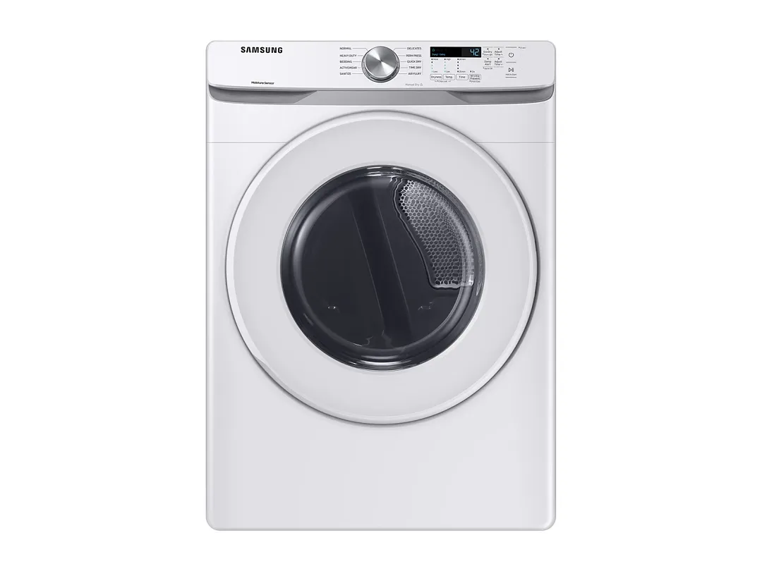 Samsung 6000 Series White Front Load Gas Dryer