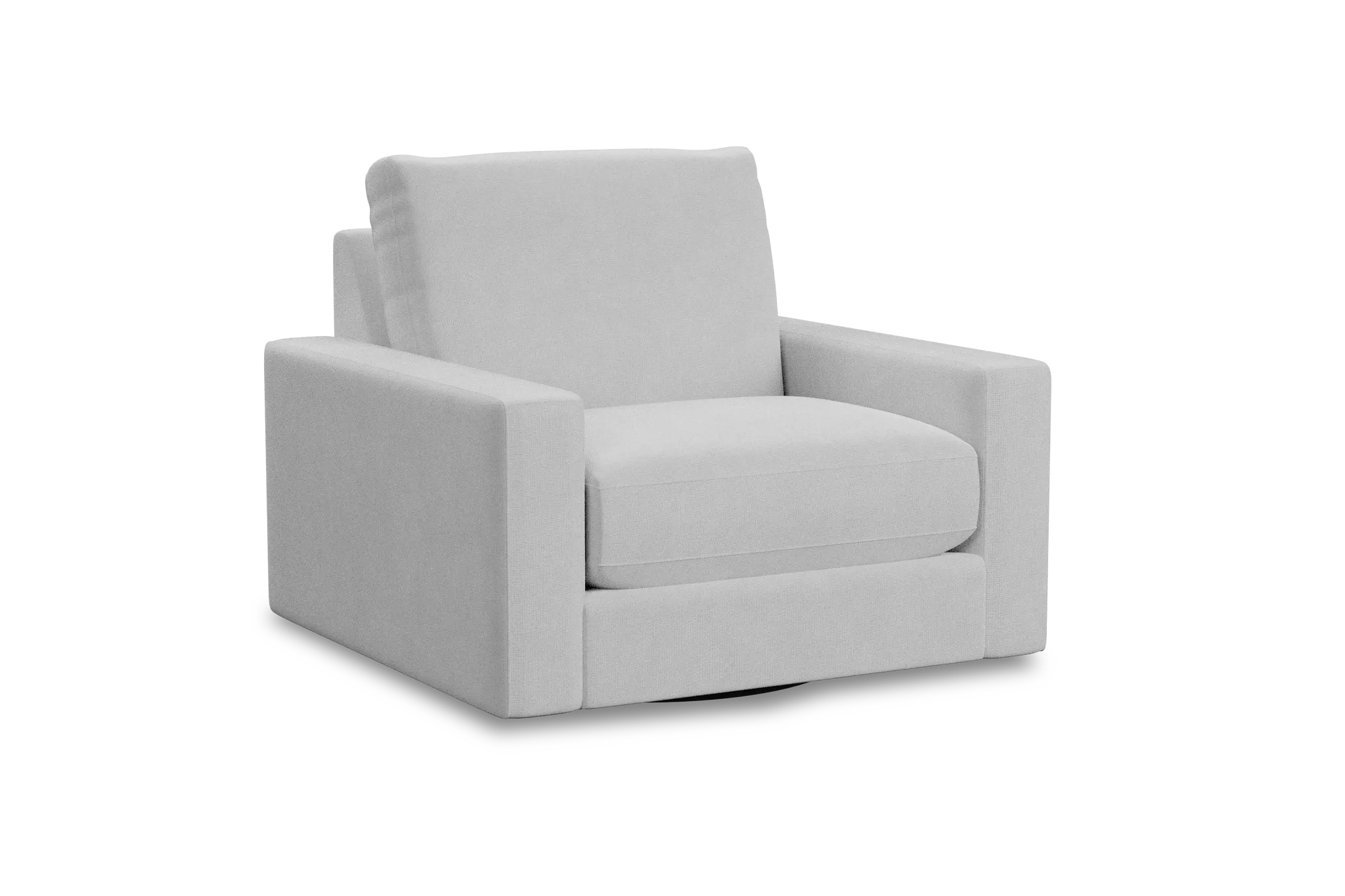 Edgewater Suave White Swivel Chair