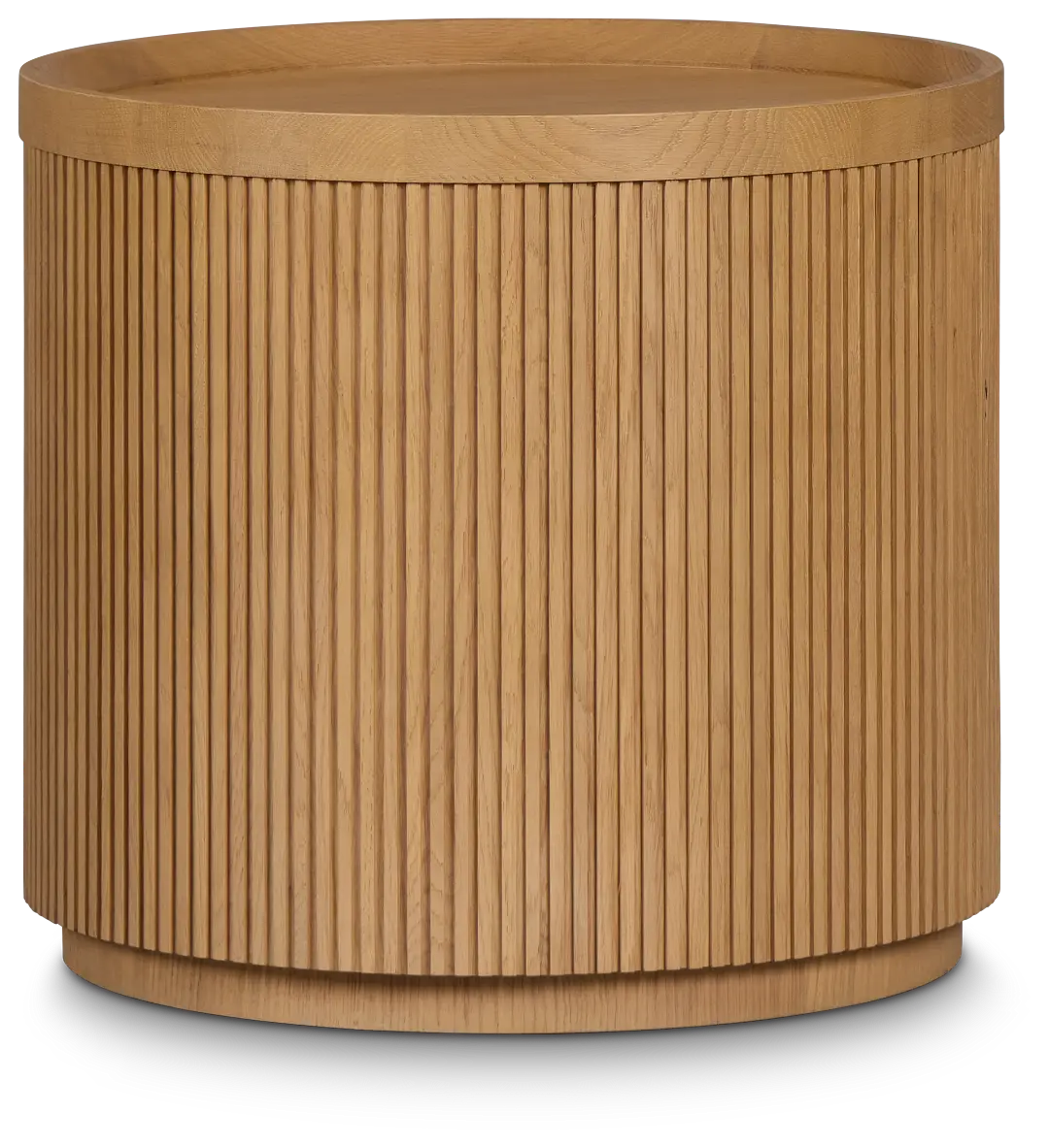 Gables Light Tone Round End Table Gables Light Tone Round End Table