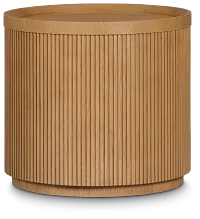 Gables Light Tone Round End Table