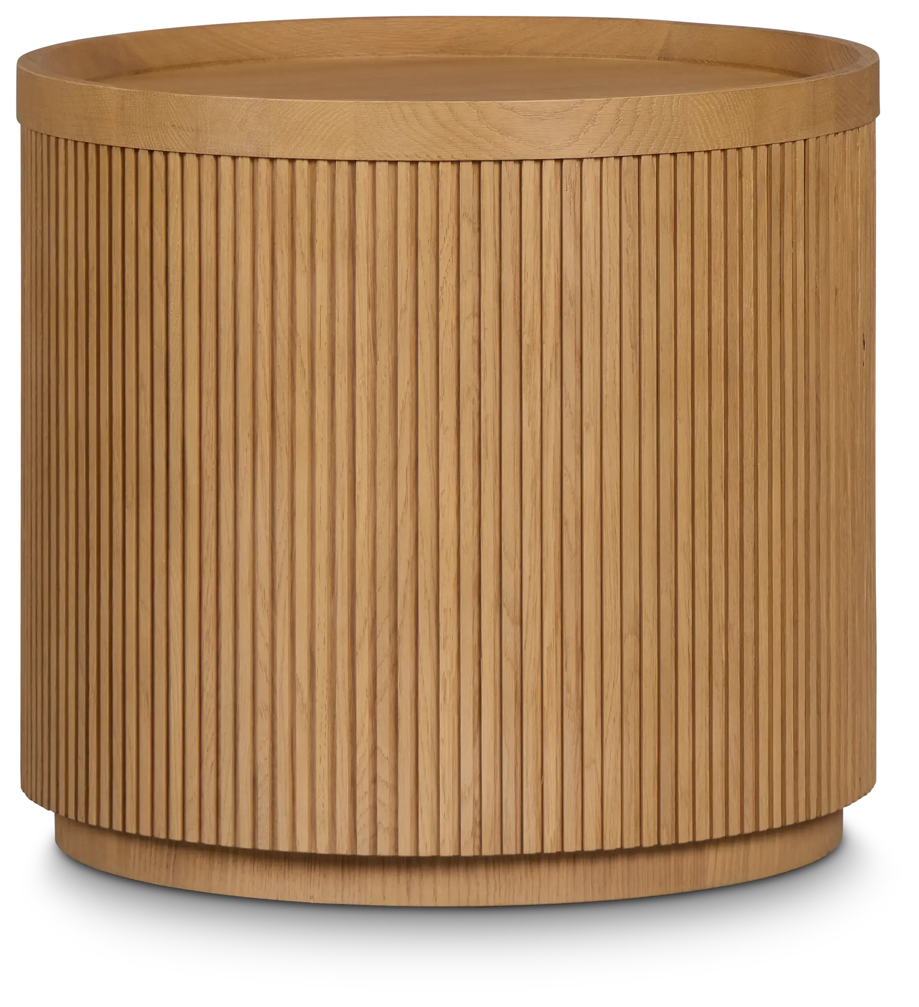 Gables Light Tone Round End Table Gables Light Tone Round End Table